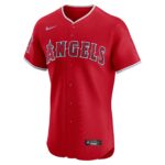 Los Angeles Angels  Alternate Vapor Premier Elite Patch Jersey - Red