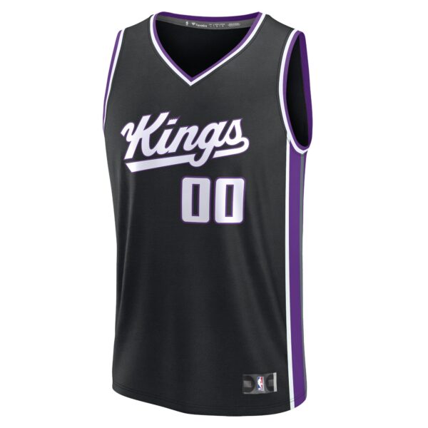 Sacramento Kings Fanatics Youth Custom Fast Break Jersey - Black - Icon Edition