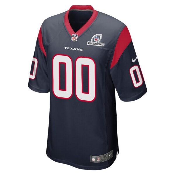 Houston Texans 2024 Divisional Patch Game Men Custom Jersey - Navy