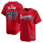 Matt Olson 28 Atlanta Braves Alternate Limited Men Jersey - Red
