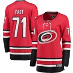 Jesper Fast Carolina Hurricanes Fanatics Women's Alternate Breakaway Jersey - Red