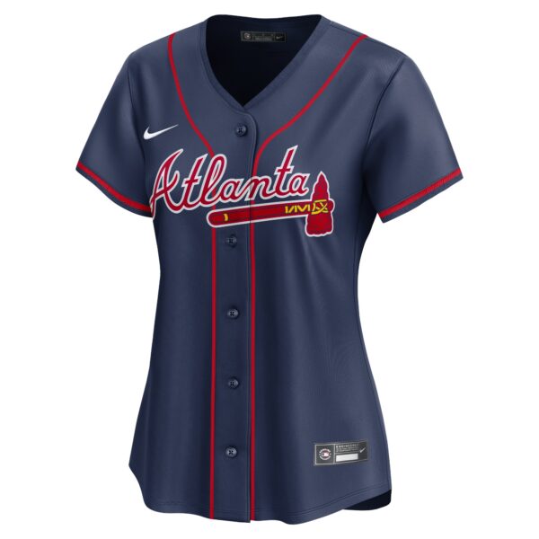Ronald Acuu00c3u00b1a Jr. Atlanta Braves  Women's Alternate Limited Player Jerseyu00c2u00a0u00e2u20acu201c Navy