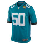 Trevis Gipson 50 Jacksonville Jaguars Alternate Game Men Jersey - Teal