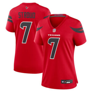 Stroud 7 Houston Texans Women Alternate Game Jersey - Red