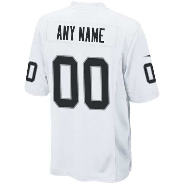 Las Vegas Raiders Men Custom Game Jersey - White