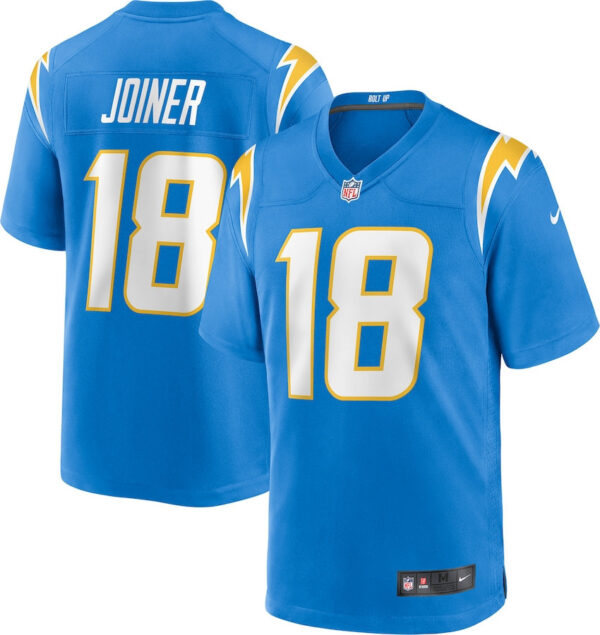Charlie Joiner 18 Los Angeles Chargers Men Game Retired Jersey - Powder Blue