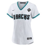 Corbin Carroll 7 Arizona Diamondbacks 2023 World Series Women Jersey - White