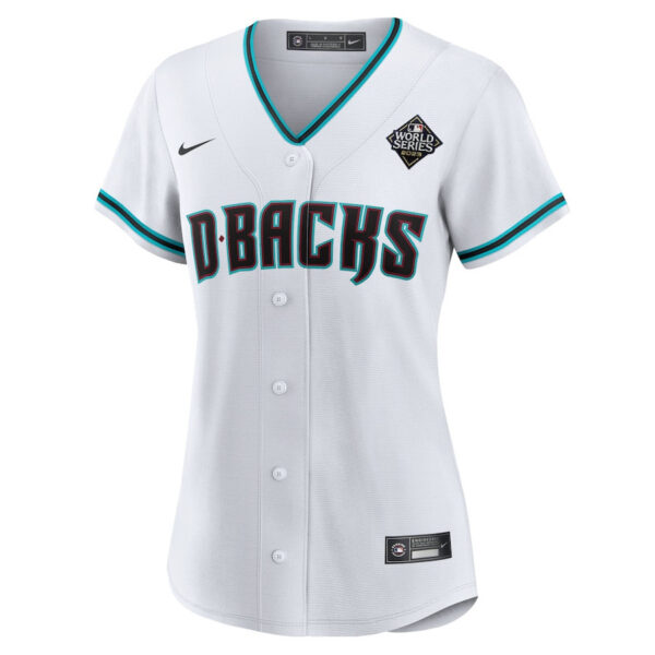 Corbin Carroll 7 Arizona Diamondbacks 2023 World Series Women Jersey - White