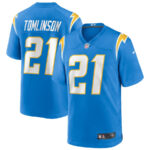 LaDainian Tomlinson 21 Los Angeles Chargers Men Game Retired Jersey - Powder Blue
