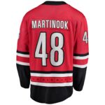 Jordan Martinook Carolina Hurricanes Fanatics Alternate Breakaway Player Jersey - Red