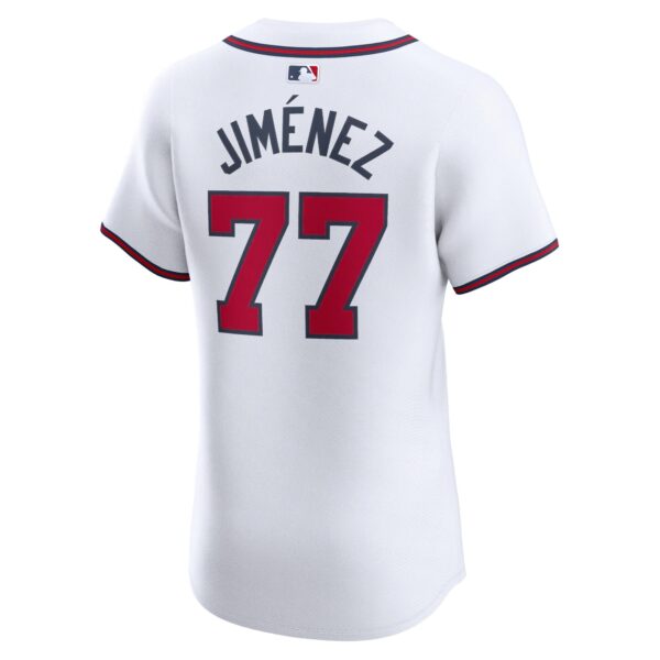 Joe Jimenez Atlanta Braves  Home Elite Player Jersey - White