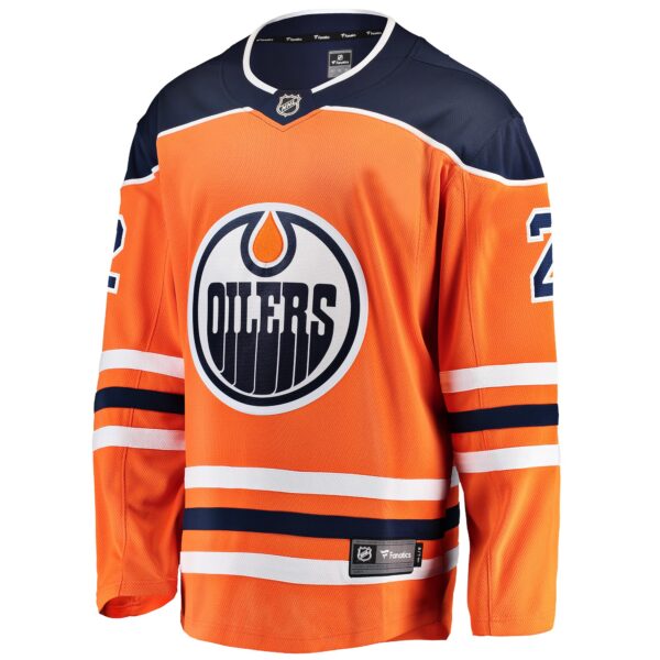 Evan Bouchard Edmonton Oilers Fanatics Home Breakaway Jersey - Orange