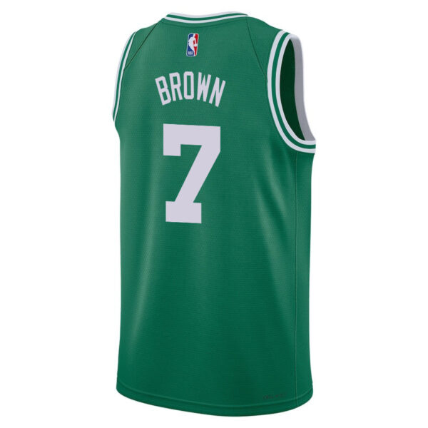 Jaylen Brown 7 Boston Celtics 2024 FINALS CHAMPIONS Jersey - Icon Edition - Kelly Green