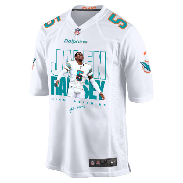 Jalen Ramsey 5 Signed Miami Dolphins Game Men Jersey - White