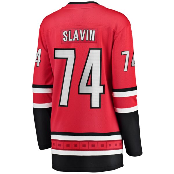Jaccob Slavin Carolina Hurricanes Fanatics Women's Alternate Breakaway Player Jersey - Red