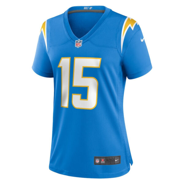 Ladd McConkey 15 Los Angeles Chargers Women's Game Jersey - Powder Blue