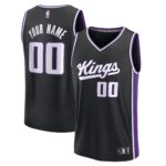 Sacramento Kings Fanatics Youth Custom Fast Break Jersey - Black - Icon Edition