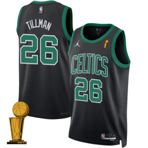 Xavier Tillman 26 Boston Celtics 2024 FINALS CHAMPIONS Swingman Jersey - Statement Edition - Black
