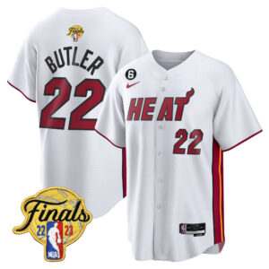 Jimmy Butler 22 Miami Heat 2023 Finals Baseball Men Jersey - Association