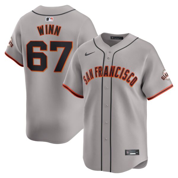 Keaton Winn San Francisco Giants  Away Limited Player Jersey - Gray