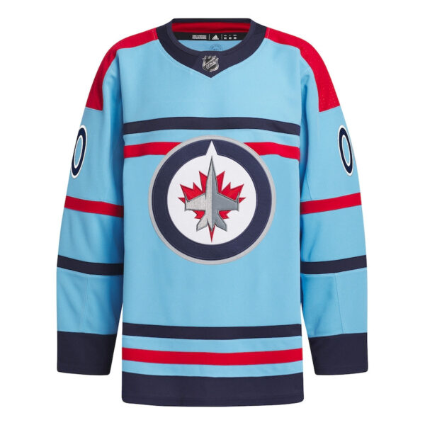 Winnipeg Jets Anniversary Primegreen Custom Men Jersey - Light Blue
