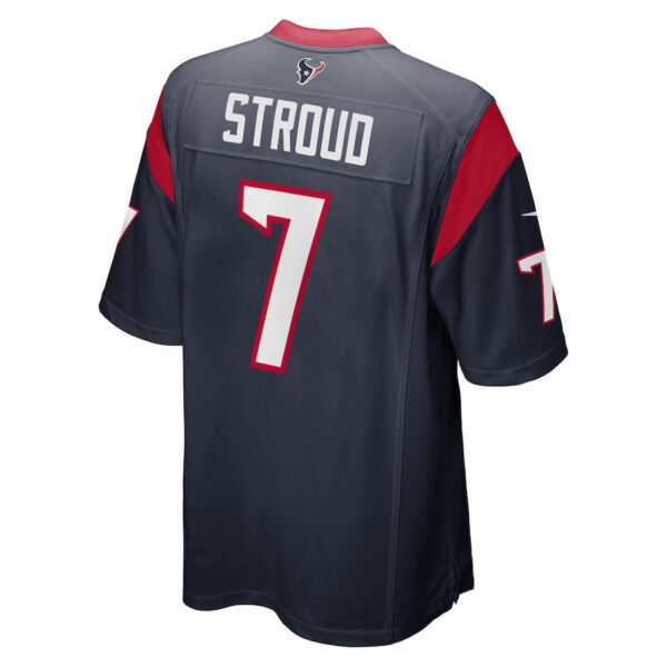 CJ Stroud 7 Houston Texans Cool Breeze Signed Game Men Jersey - Navy
