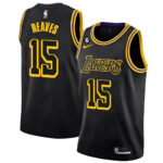 Austin Reaves 15 Los Angeles Lakers 2023 Jersey - Black Mamba