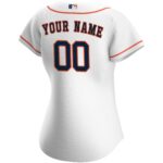 Houston Astros Women's Home Replica Custom Jersey - White