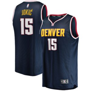 Nikola Jokic Denver Nuggets Fanatics Youth Fast Break Replica Jersey Blue - Icon Edition