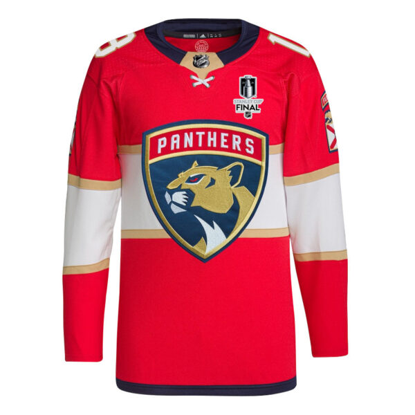 Steven Lorentz 18 Florida Panthers 2024 STANLEY CUP Final Home Breakaway Jersey - Men, Red