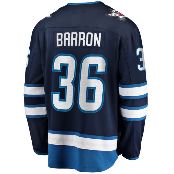 Morgan Barron Winnipeg Jets Fanatics Home Premier Breakaway Player Jersey - Navy