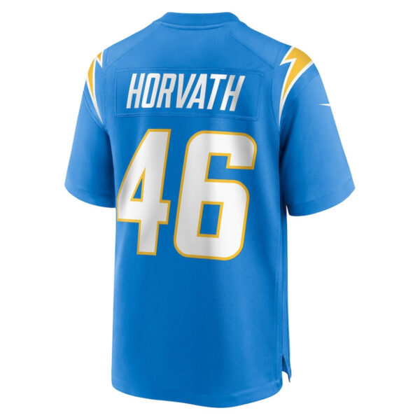 Zander Horvath 46 Los Angeles Chargers Game Men Jersey - Powder Blue