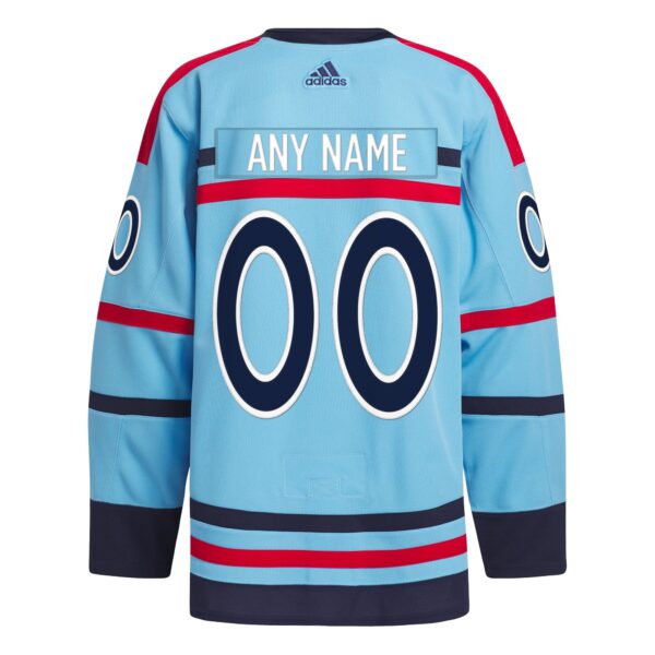 Winnipeg Jets adidas   Anniversary Primegreen Authentic Custom Jersey - Light Blue