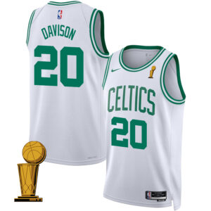 JD Davison 20 Boston Celtics 2024 FINALS CHAMPIONS Swingman Jersey - Association Edition - White
