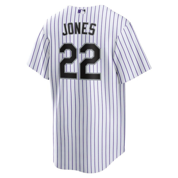 Nolan Jones 22 Colorado Rockies Home Men Jersey - White