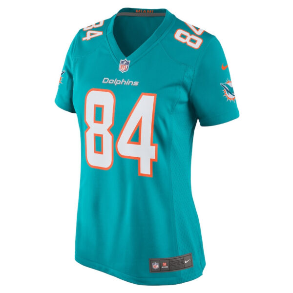 Anthony Schwartz 84 Miami Dolphins Game Women Jersey - Aqua