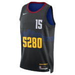 Nikola Jokic 15 Denver Nuggets 2023/24 Swingman Jersey - Black - City Edition