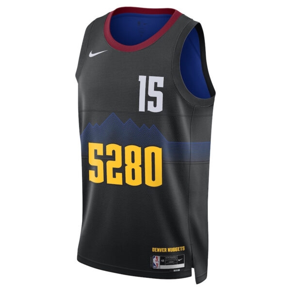 Nikola Jokic 15 Denver Nuggets 2023/24 Swingman Jersey - Black - City Edition