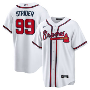 Spencer Strider 99 Atlanta Braves Men Jersey - White