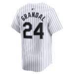 Yasmani Grandal 24 Chicago White Sox Home Limited Player Men Jersey - White