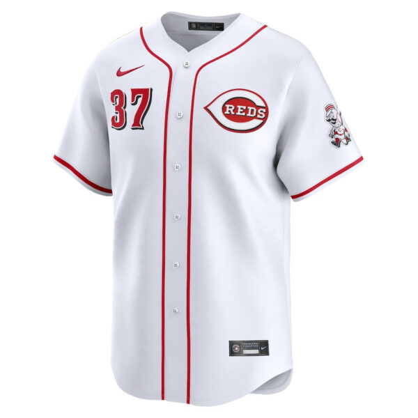 Tyler Stephenson 37 Cincinnati Reds Home Limited Player Men Jersey - White