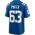 Danny Pinter 63 Indianapolis Colts Men Game Jersey - Royal
