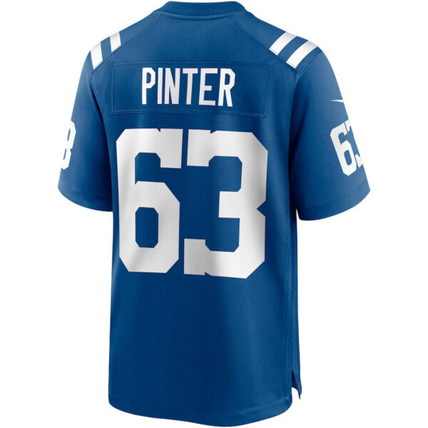 Danny Pinter 63 Indianapolis Colts Men Game Jersey - Royal