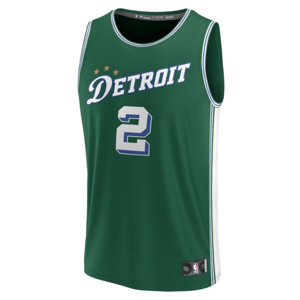 Cade Cunningham Detroit Pistons Fanatics Youth Fastbreak Jersey - City Edition - Green
