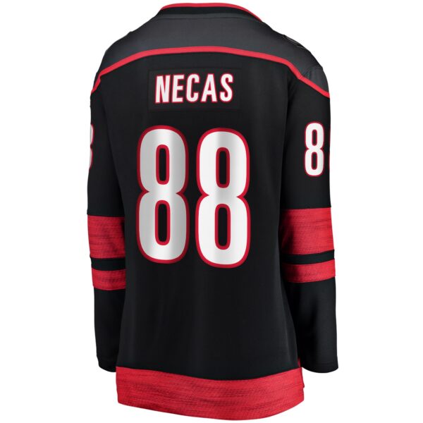 Martin Necas Carolina Hurricanes Fanatics Women's Home Breakaway Player Jersey - Black