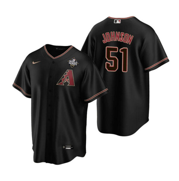 Randy Johnson 51 Arizona Diamondbacks 2023 World Series Men Jersey - Black