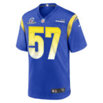 Zach Thomas 57 Los Angeles Rams 2023 Playoffs Patch Game Men Jersey - Royal
