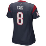David Carr 8 Houston Texans Women Game Retired Jersey - Navy