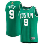 Derrick White 9 Boston Celtics 2024 NBA Finals Fast Break Jersey - Icon Edition - Kelly Green