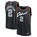 Cade Cunningham Detroit Pistons Fanatics Fast Break Jersey - Black - City Edition